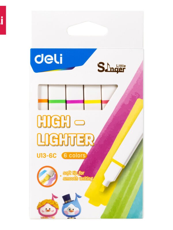 ديلي قلم تأشير - قياس 1-4 مم - بدن أبيض ألوان نيون EU13-6C